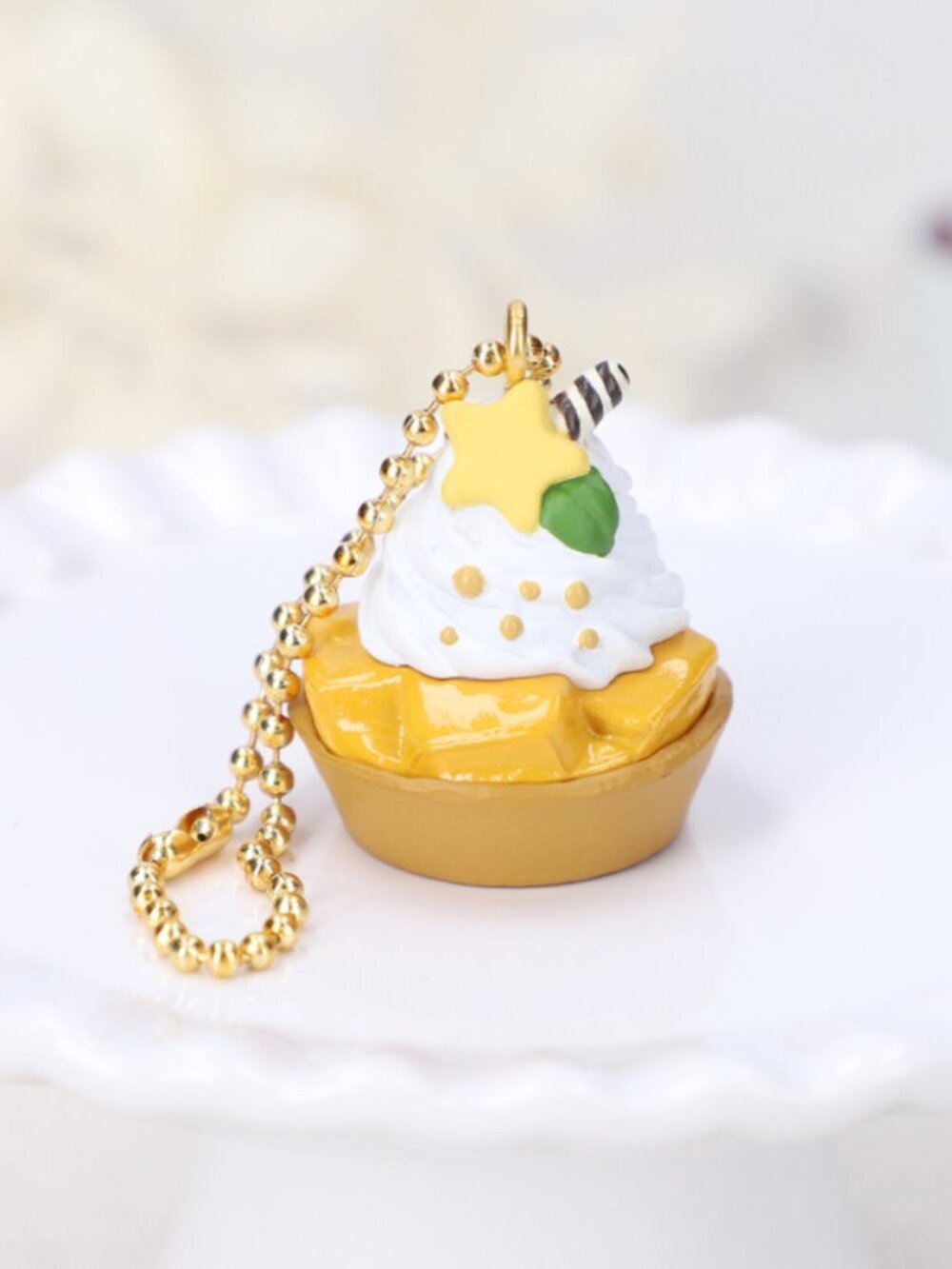 Kirby Café Petit Mascot Keychain Blind Box - Star Rod's Mango Tart